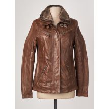 ROSE GARDEN - Veste en cuir marron en cuir - Femme - Taille 38 - Modz