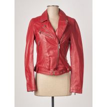 ROSE GARDEN - Veste en cuir rouge en cuir pour femme - Taille 38 - Modz
