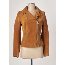 ROSE GARDEN - Veste en cuir marron en cuir d'agneau - Femme - Taille 34 - Modz
