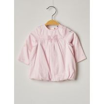 3 POMMES - Robe mi-longue rose en coton pour fille - Taille 9 M - Modz