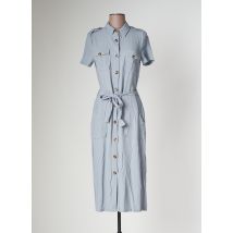 BEST MOUNTAIN - Robe mi-longue bleu en viscose - Femme - Taille 34 - Modz