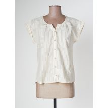 KANOPE - Chemisier beige en coton - Femme - Taille 40 - Modz