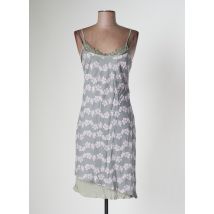 KOOKAI - Robe mi-longue gris en soie - Femme - Taille 38 - Modz