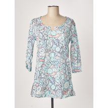 LA FIANCEE DU MEKONG - Tunique manches longues bleu en coton - Femme - Taille 34 - Modz