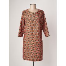 SASSIA - Robe mi-longue orange en polyester - Femme - Taille 40 - Modz