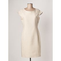 SASSIA - Robe mi-longue beige en polyester - Femme - Taille 38 - Modz