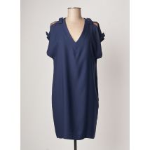QUEENIE - Robe courte bleu en polyester - Femme - Taille 36 - Modz
