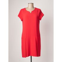SASSIA - Robe mi-longue rouge en polyester - Femme - Taille 38 - Modz