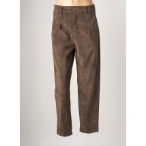 STUDIO PARISIEN - Pantalon droit marron en polyester - Femme - Taille 40 - Modz