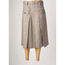 IDANO - Jupe mi-longue gris en polyester - Femme - Taille 38 - Modz