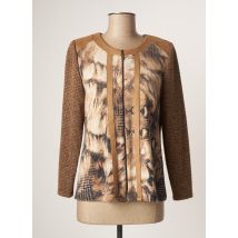 NAYAT - Gilet manches longues marron en polyester - Femme - Taille 38 - Modz