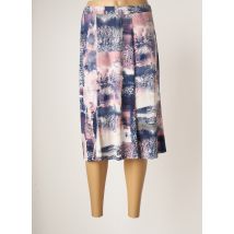 NAYAT - Jupe mi-longue rose en polyester - Femme - Taille 54 - Modz