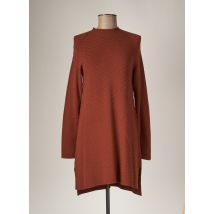 KOCCA - Robe mi-longue marron en viscose - Femme - Taille 40 - Modz