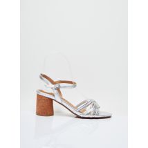 ADIGE - Sandales/Nu pieds gris en cuir - Femme - Taille 35 - Modz