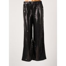 SELECTED - Pantalon large noir en polyester - Femme - Taille 34 - Modz