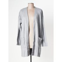 LILY & ME - Gilet manches longues gris en viscose - Femme - Taille 40 - Modz