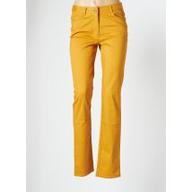 FELINO - Pantalon droit jaune en coton - Femme - Taille 38 - Modz