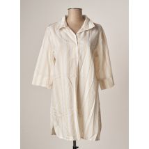 YEST - Tunique manches longues beige en coton - Femme - Taille 40 - Modz