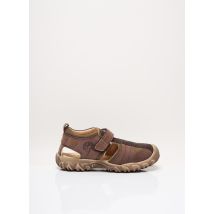 GBB - Sandales/Nu pieds marron en cuir pour garçon - Taille 34 - Modz