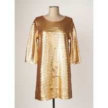 AMENAPIH - Robe courte jaune en polyester - Femme - Taille 38 - Modz