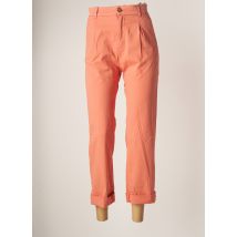 LEON & HARPER - Pantalon 7/8 orange en coton pour femme - Taille 40 - Modz