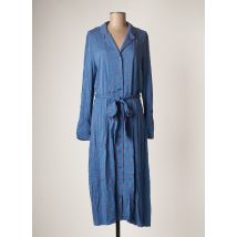 ZILCH - Robe mi-longue bleu en viscose - Femme - Taille 40 - Modz