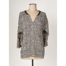 OUI - Top noir en coton - Femme - Taille 38 - Modz