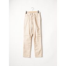 DENIM STUDIO - Pantalon slim beige en lin pour femme - Taille W25 - Modz