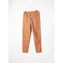 DENIM STUDIO - Pantalon slim marron en coton - Femme - Taille W24 - Modz