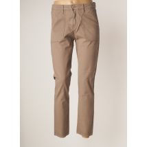 DENIM STUDIO - Pantalon slim marron en coton - Femme - Taille W28 - Modz