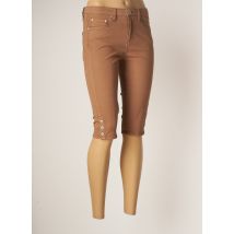 DENIM STUDIO - Corsaire marron en coton - Femme - Taille W27 - Modz