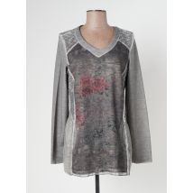 MERI & ESCA - Top gris en polyester - Femme - Taille 40 - Modz