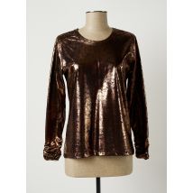 GUY DUBOUIS - Top marron en polyester - Femme - Taille 40 - Modz