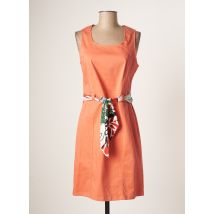 GREGORY PAT - Robe mi-longue orange en coton - Femme - Taille 40 - Modz