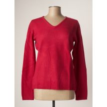 COULEURS DU TEMPS - Pull rose en laine pour femme - Taille 44 - Modz