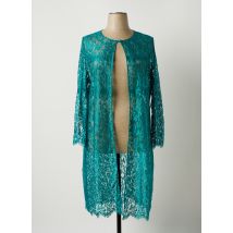 PAULE VASSEUR - Veste chic bleu en soie - Femme - Taille 50 - Modz