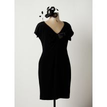 PAULE VASSEUR - Robe mi-longue noir en acetate - Femme - Taille 48 - Modz