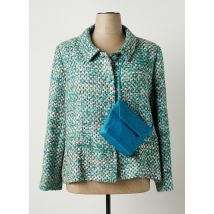 PAULE VASSEUR - Veste chic bleu en viscose - Femme - Taille 54 - Modz