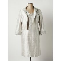 PAULE VASSEUR - Ensemble robe gris en soie - Femme - Taille 48 - Modz
