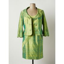 PAULE VASSEUR - Ensemble robe vert en soie - Femme - Taille 48 - Modz