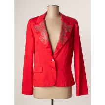 TRICOT CHIC - Blazer rouge en coton - Femme - Taille 40 - Modz