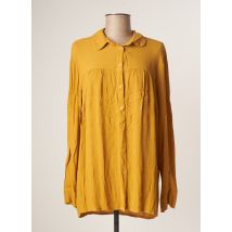 LAUREN VIDAL - Tunique manches longues jaune en viscose - Femme - Taille 40 - Modz