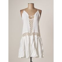 A MERE CO - Robe courte blanc en lin - Femme - Taille 38 - Modz