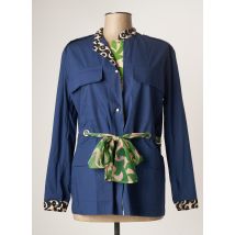 AHIMARIA - Veste casual bleu en coton - Femme - Taille 38 - Modz
