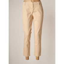 YAYA - Pantalon 7/8 beige en coton - Femme - Taille 42 - Modz