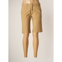 0039 ITALY - Bermuda beige en coton - Femme - Taille 34 - Modz