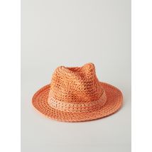 SEEBERGER - Chapeau orange en autre matiere pour femme - Taille TU - Modz