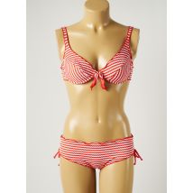JUSTMINE - Maillot de bain 2 pièces rouge en polyamide - Femme - Taille TU - Modz