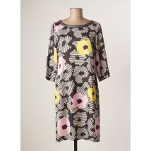 DIVAS - Robe mi-longue noir en polyester - Femme - Taille 38 - Modz