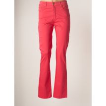 CRN-F3 - Pantalon droit rose en coton - Femme - Taille 38 - Modz